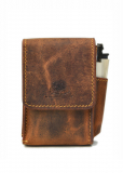Vintage Zigaretten-Etui Leder, brown